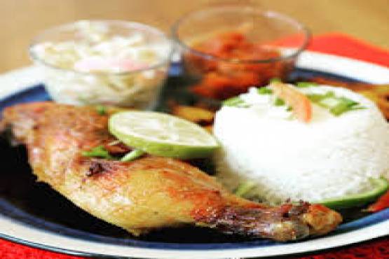 Plain Rice with Chicken