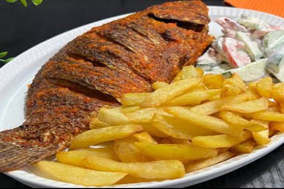 Potato chips with Tilapia 