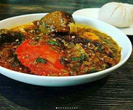 Banku with Okro stew and Fish