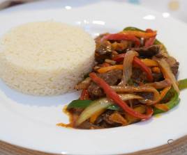 Plain Rice with Beef