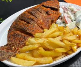 Potato chips with Tilapia 